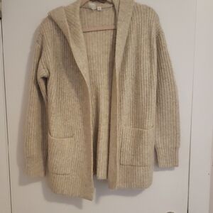 GAP Cream Hooded Cardigan